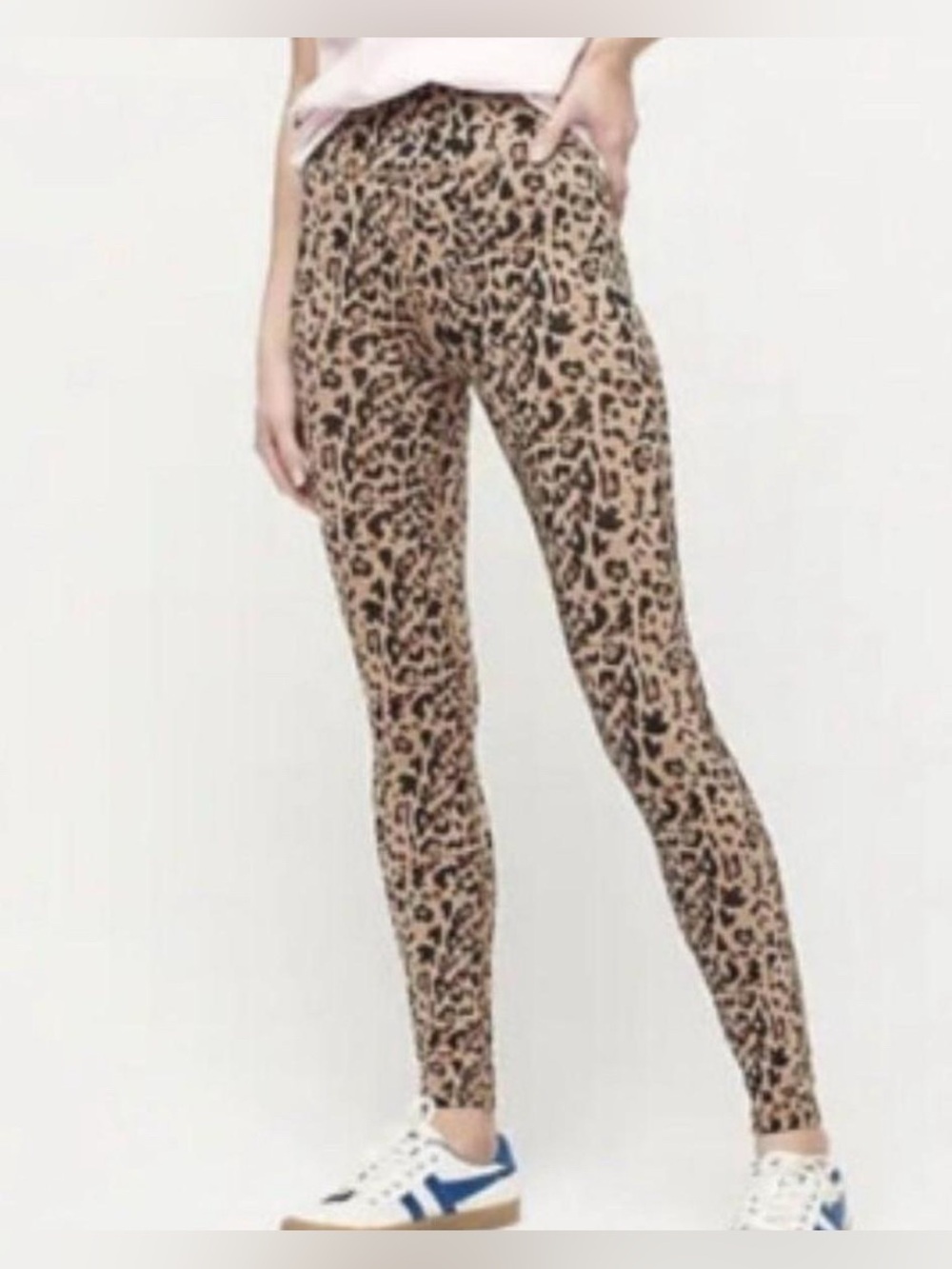 NWOT J.Crew Weekend 7/8 High-Rise Leggings in Leopard Print AK709